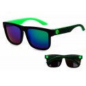 Evrfelan Men's Black and Lime Green Sunglasses