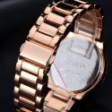Luxury Watch Female Geneva Gold color with crystals on Quartz