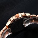 Luxury Watch Female Geneva Gold color with crystals on Quartz