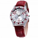 Clock Female Casual with Silver Crystal Quartz Luxury Fashion