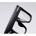 Men's Square Frame Transparent Lens