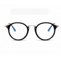 Men's Round Glasses Frame Casual Elegant Transparent Lens