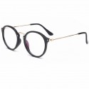 Men's Round Glasses Frame Casual Elegant Transparent Lens