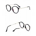 Men's Round Glasses Frame Casual Elegant Transparent Lens