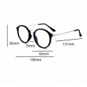 Men's Round Glasses Frame Casual Elegant Transparent Lens