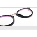 Men's Round Glasses Frame Casual Elegant Transparent Lens