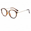 Men's Round Glasses Frame Casual Elegant Transparent Lens