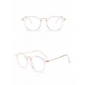 Men's Round Glasses Frame Casual Elegant Transparent Lens