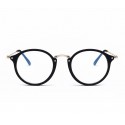 Men's Round Glasses Frame Casual Elegant Transparent Lens