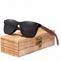 Stylish Men's Sunglasses Mirrored Wooden Frame UV Lens