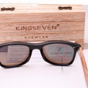 Stylish Men's Sunglasses Mirrored Wooden Frame UV Lens