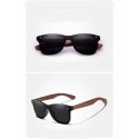 Stylish Men's Sunglasses Mirrored Wooden Frame UV Lens