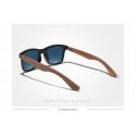 Stylish Men's Sunglasses Mirrored Wooden Frame UV Lens