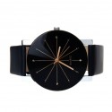 Watch Modern Black Female Stylish Minimalist Leather