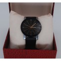 Watch Modern Black Female Stylish Minimalist Leather