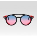 Glasses Female Italian Fashion Lady Gaga Round Mirrored Uv400