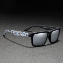 Óculos Masculino de Sol Quadrado Lente Anti-Reflexo