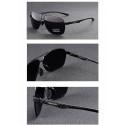 Aviator Sunglasses Male with Anti-Glare Mirror Lenses Uv400