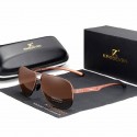 Aviator Sunglasses Male with Anti-Glare Mirror Lenses Uv400