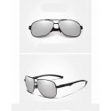 Óculos Aviador Masculino de Sol com lentes Espelho Anti-Reflexo Uv400