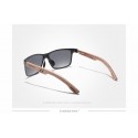 Men's Sport Glasses Wooden Frame and Anti-Glare Lenses