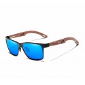 Men's Sport Glasses Wooden Frame and Anti-Glare Lenses