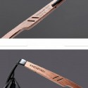 Men's Sport Glasses Wooden Frame and Anti-Glare Lenses