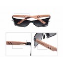 Men's Sport Glasses Wooden Frame and Anti-Glare Lenses