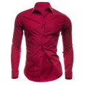 Camisa Social Livre Masculina Manga Longa Gola Mandarim Elegante