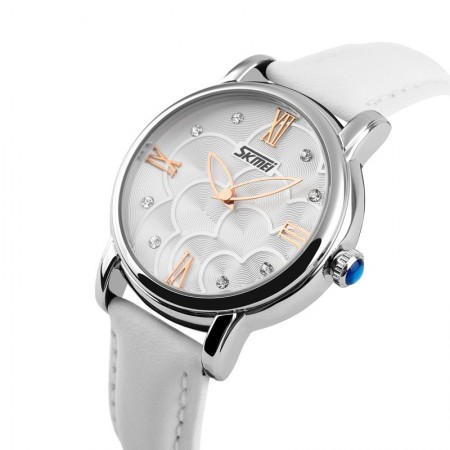 Watch Stylish Women's Fashion Silver with Crystal Quartz