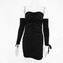 White Womens Dress Sleeveless Fashion Elegant Long Sleeve