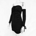 White Womens Dress Sleeveless Fashion Elegant Long Sleeve