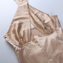 Short Dress Cross Neck Corset Style Smooth Silk Luxury