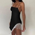 Womens Dress Fashion Short Asymmetric Simple Sexy Side Hollow