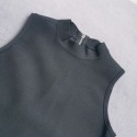 Womens Black Sleeveless Party Dress Luxury Diamond Cutout