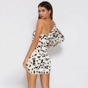 Kitty Print Dress One Shoulder Only Vaga Pinch