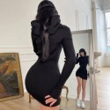 Womens Dress Hooded Sweatshirt Winter New Fashion