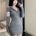 Womens Dress Winter Fashion Style Long Sleeve Hooded