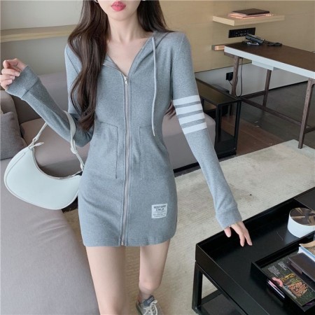 Womens Dress Hoodie Style Winter Fashion Zipper