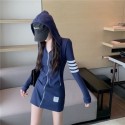 Womens Dress Hoodie Style Winter Fashion Zipper