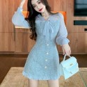 Womens Comfortable Long Sleeve Party Dress