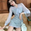 Womens Comfortable Long Sleeve Party Dress