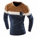 Shirt Winter Striped Men's Knitwear Long Sleeve Rasp