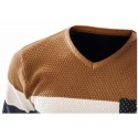 Shirt Winter Striped Men's Knitwear Long Sleeve Rasp