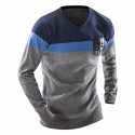 Shirt Winter Striped Men's Knitwear Long Sleeve Rasp