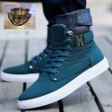 Sapatênis Bota Cano Alto Bota Masculina Casual Tenis Moda Jovem Couro