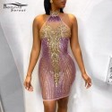 Feminine Dress Model With Sparkles Party Style
