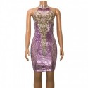 Feminine Dress Model With Sparkles Party Style