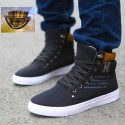 Sapatênis Bota Cano Alto Bota Masculina Casual Tenis Moda Jovem Couro