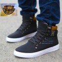 Sneakers Boot Cano Alto Men's Boot Casual Shoes Youth Fashion Leather